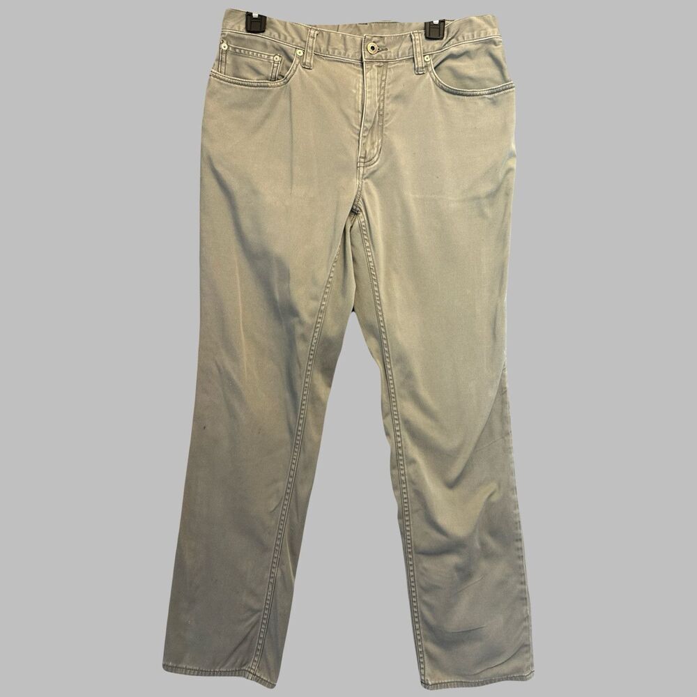 Polo Ralph Lauren Stretch Straight Fit 5‎ Pocket Pants Mens 32x32 Gray Casual